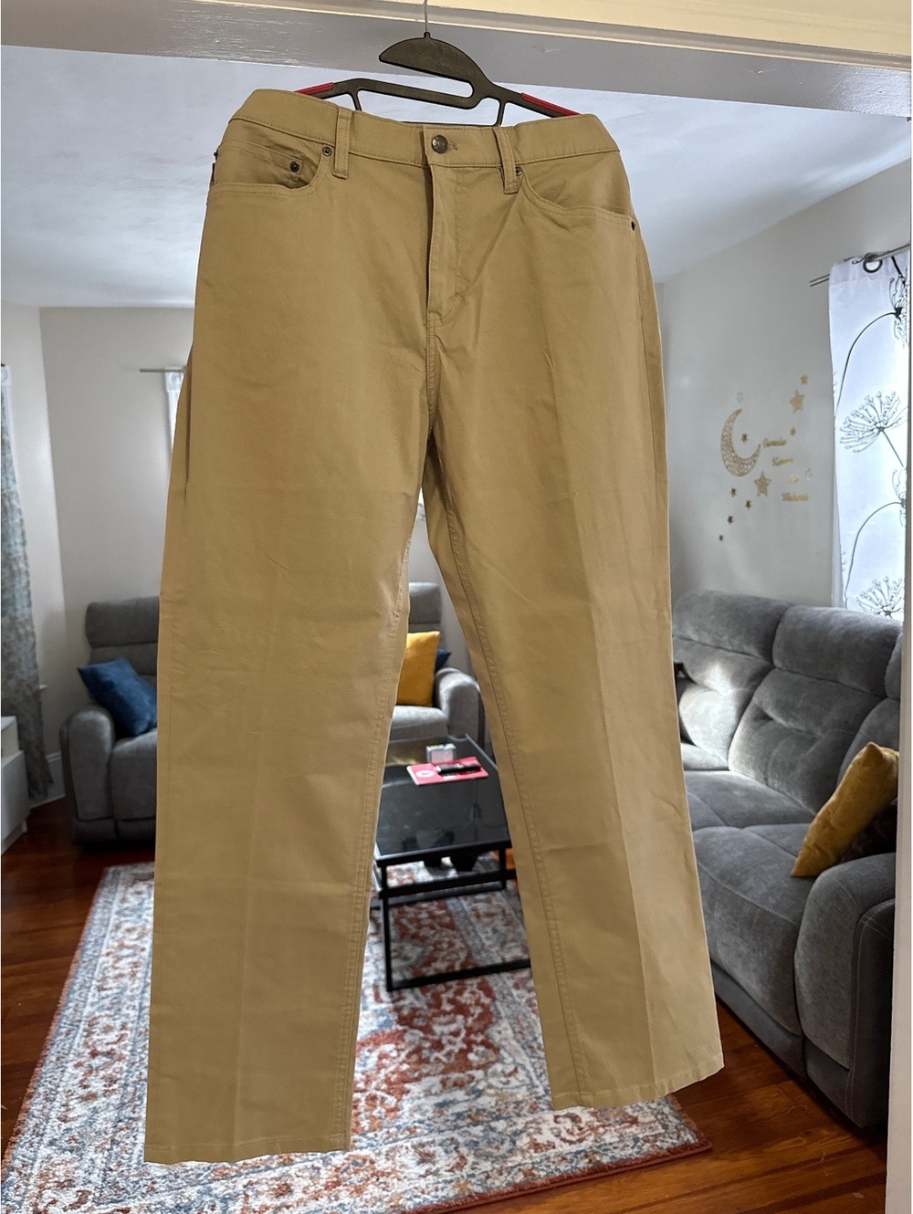 Chaps Men's Straight Khaki Pants, Size 38x32, New with Tag - Picture 3 of 5
